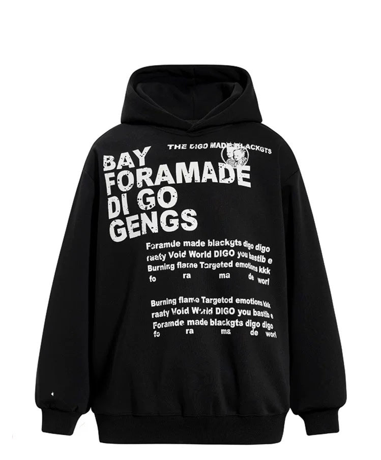 Men’s Vintage Minimalist Hoodie – American Retro Streetwear Pullover with Unique Design FE0024