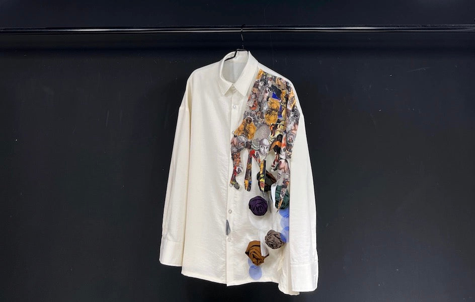 Men’s Original Design Loose Linen Shirt White Lightweight Long Sleeve Casual Base Top FE0281