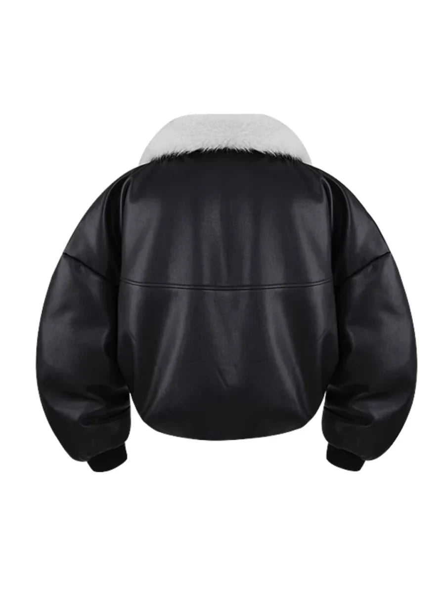 COTTON LEATHER JACKET FE0486