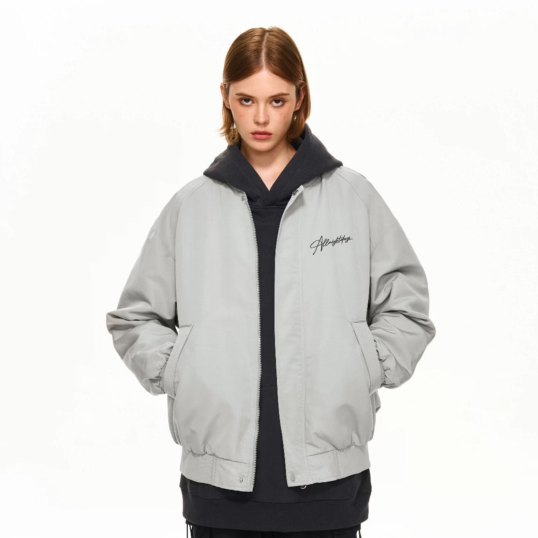 Men’s Vintage Letterman Bomber Jacket – American High Street Embroidered Varsity Outerwear FE0023