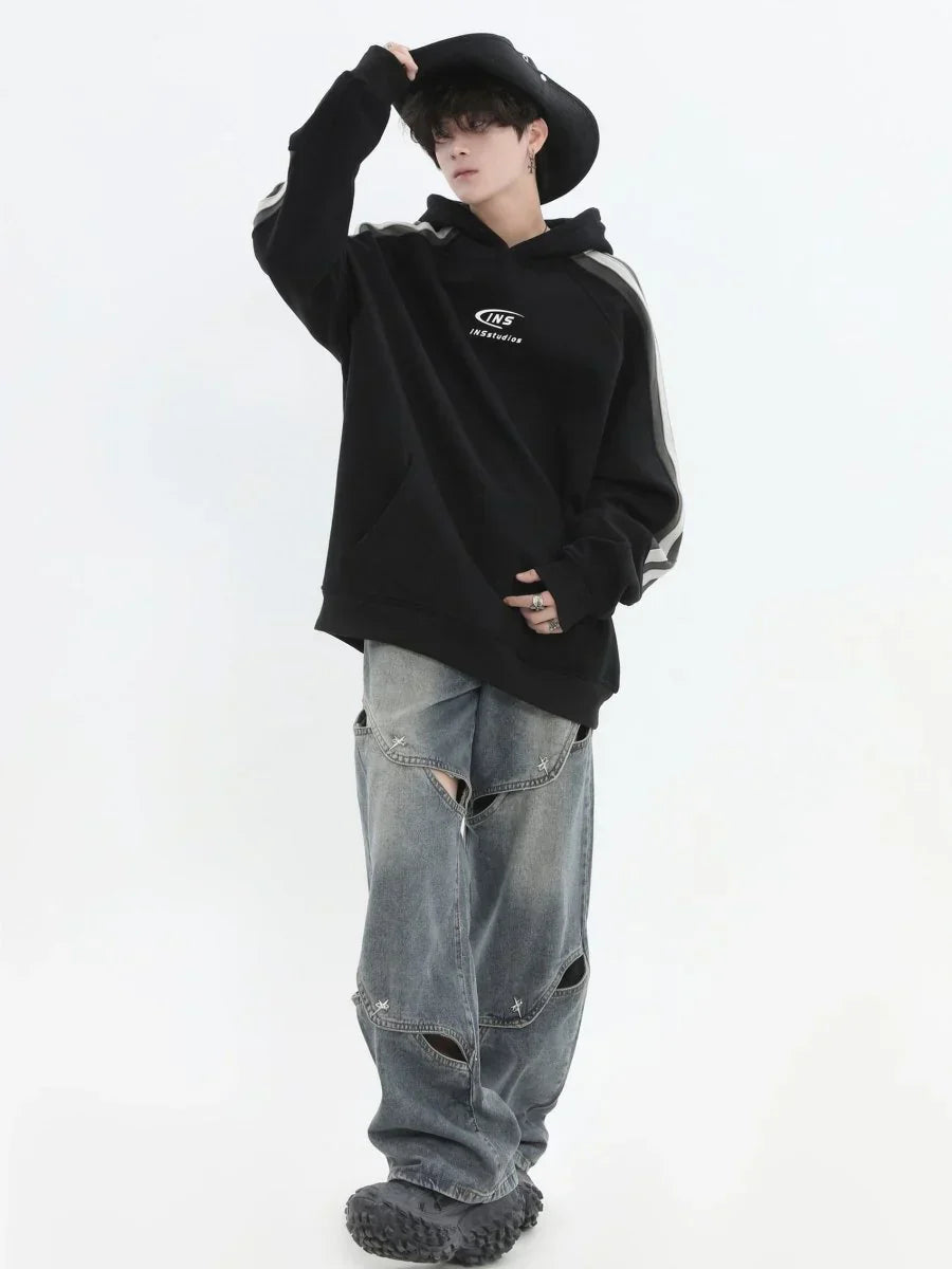 METAL HOLE BREAKING JEANS FE0399