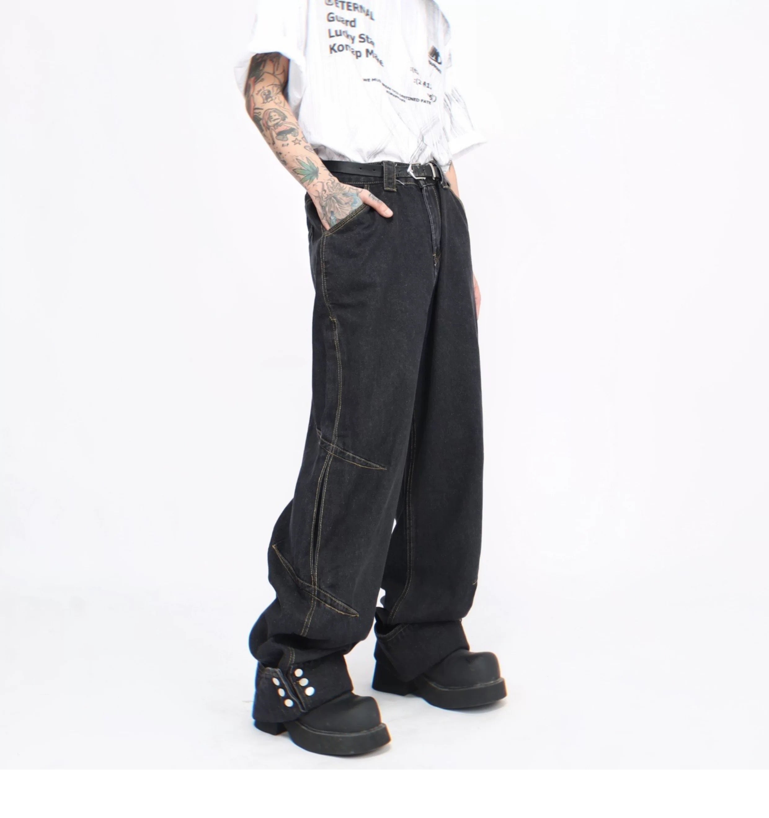 Men’s American Vintage Wide-Leg Denim Jeans FE0373