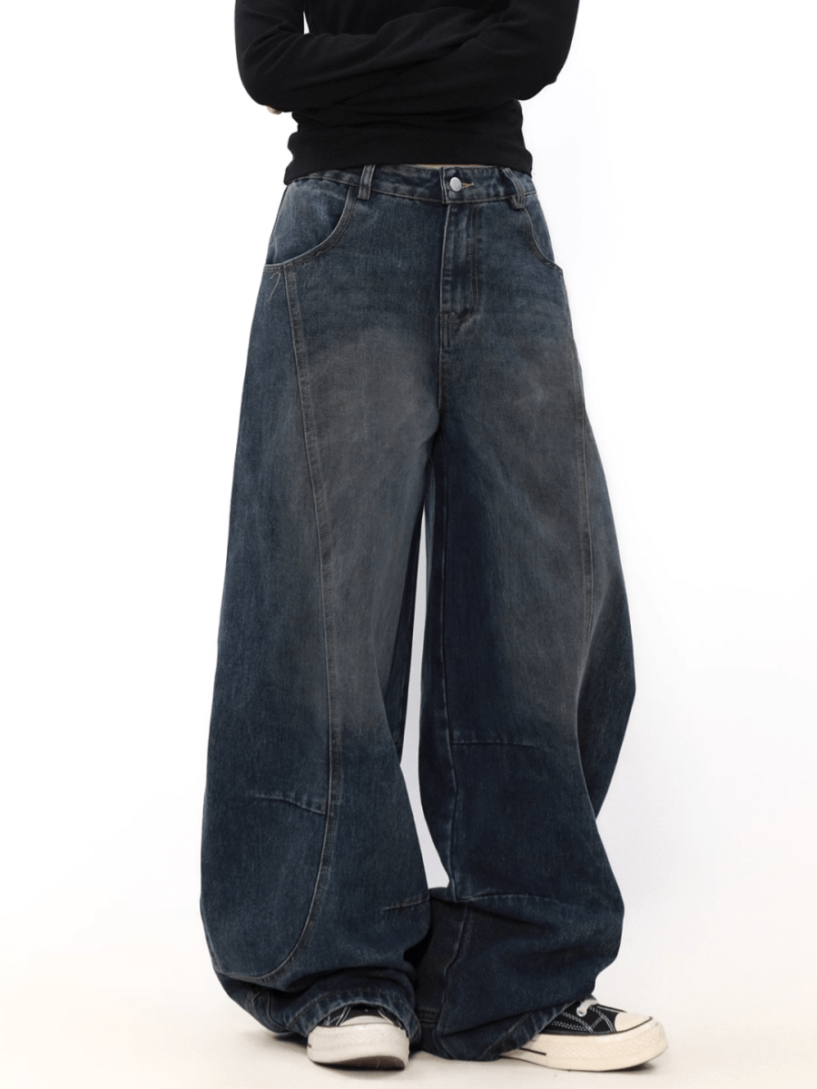 wide leg straight jeans FE0108