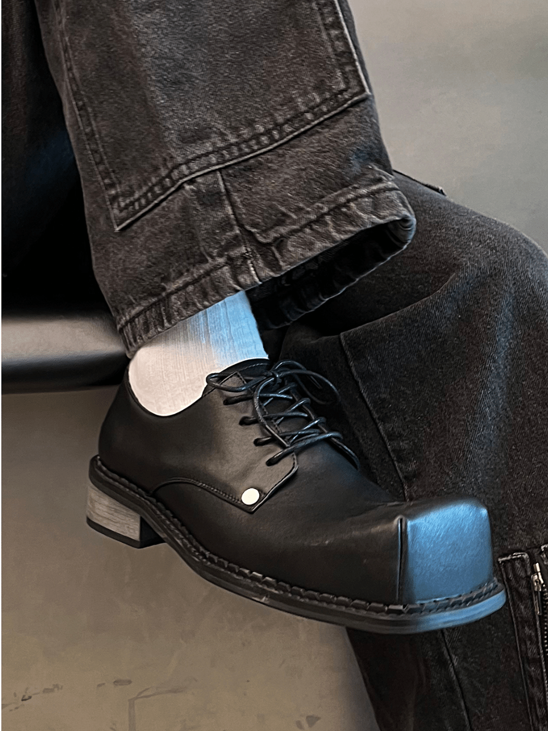 square head Derby shoes S044