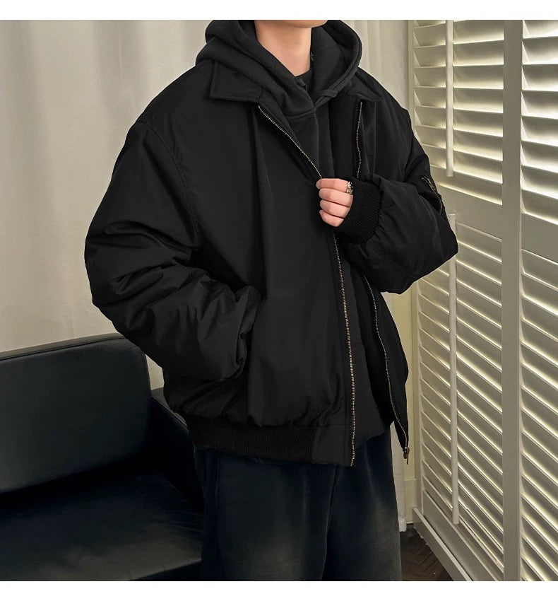 Men’s Vintage Bomber Puffer Jacket FE0299