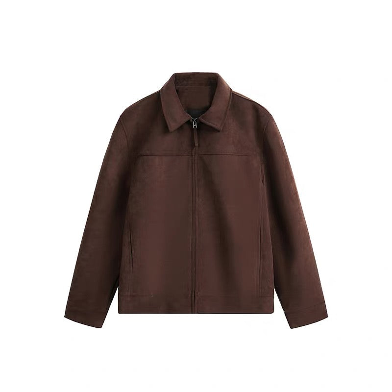 Men’s Vintage American Suede Collar Jacket FE0077