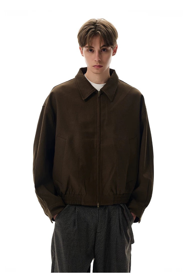 Men’s American Retro Commuter Jacket – Minimal Vintage Street Outerwear FE0305