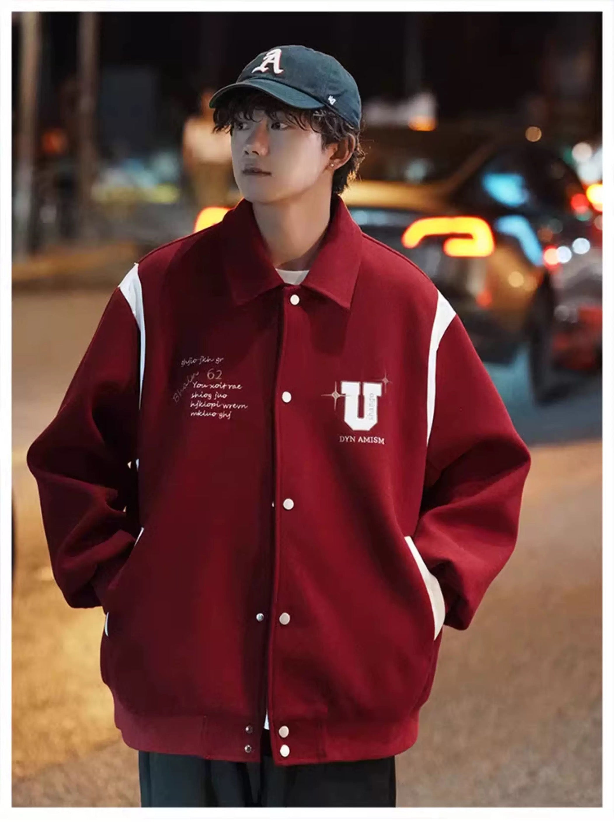 Wool Short Jacket – Vintage American Street Style Outerwear FE0072