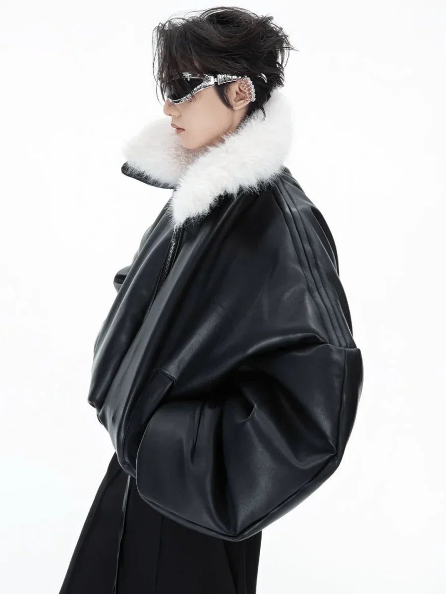 COTTON LEATHER JACKET FE0486