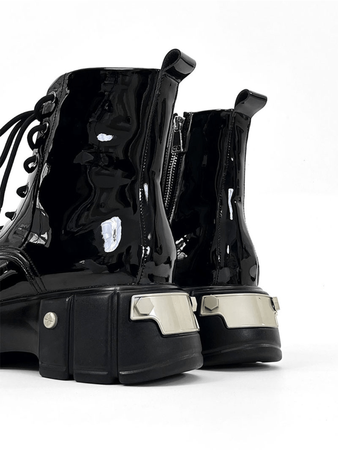 punk zipper biker boots S033
