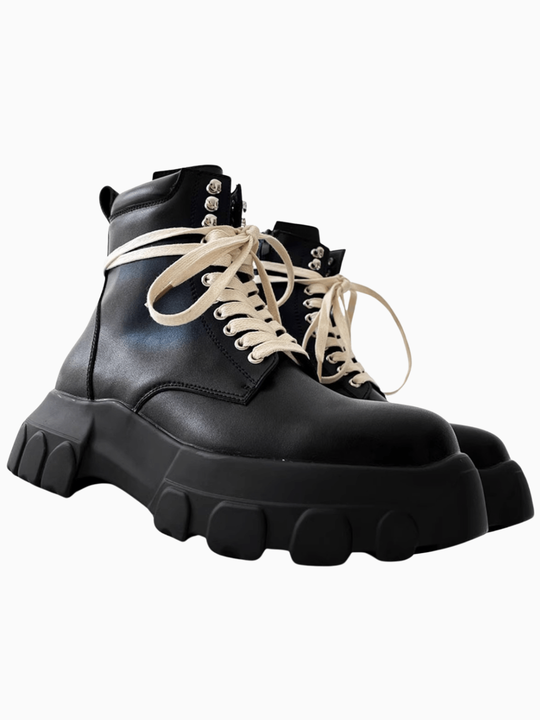 British style leather zipper shoes S040