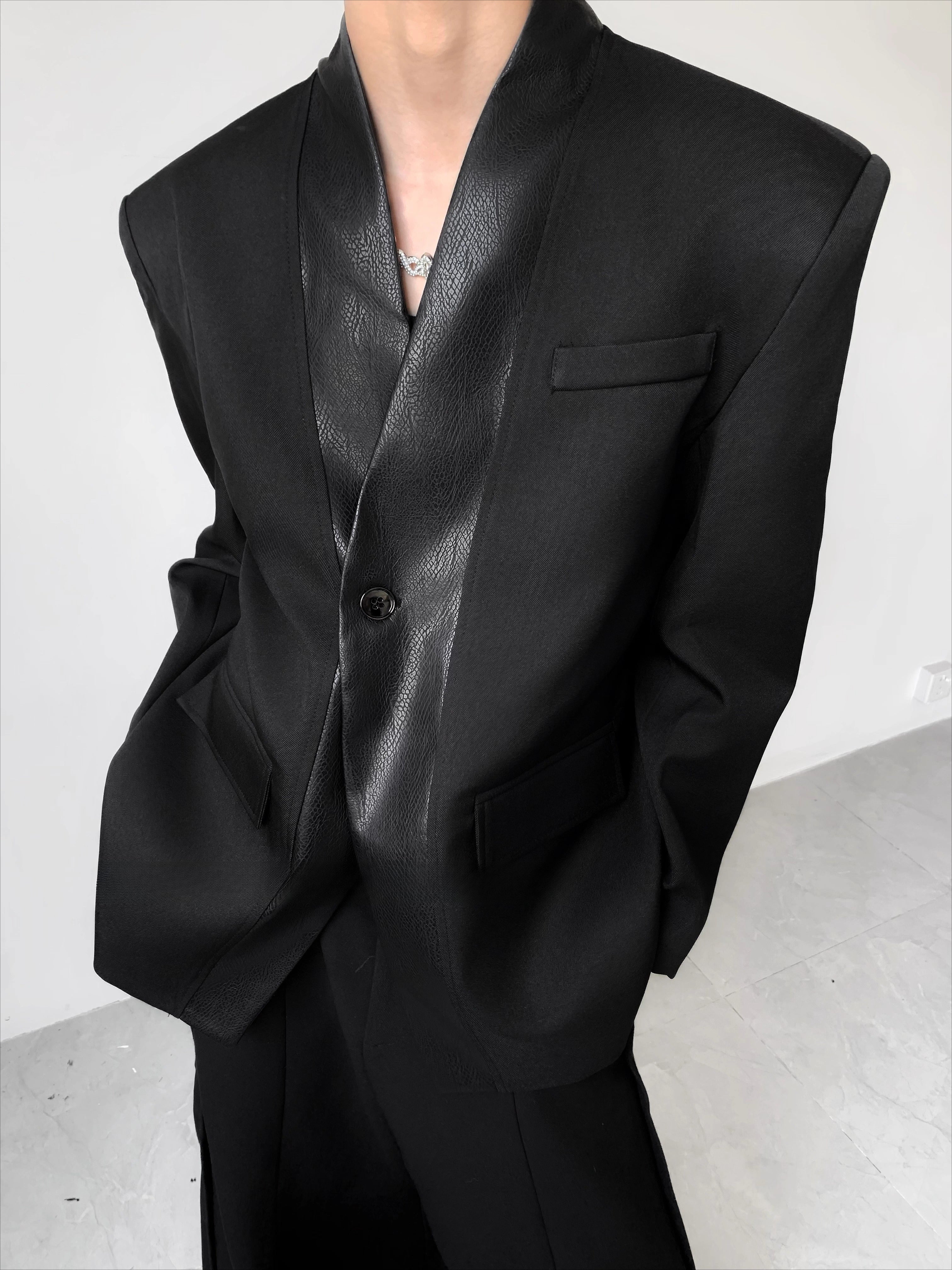 men's autumn high-end silhouette suit FE0598
