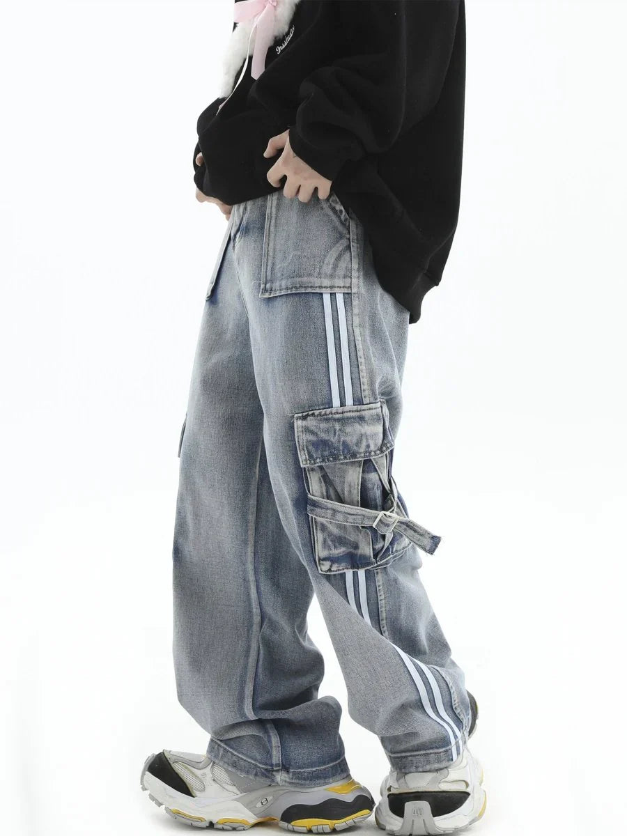 STRIPED JEANS FE0100