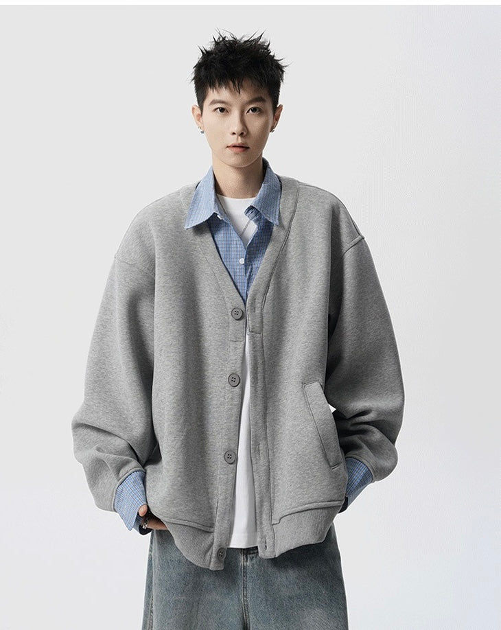 Relaxed Vintage Streetwear Sweater Jacket FE0320