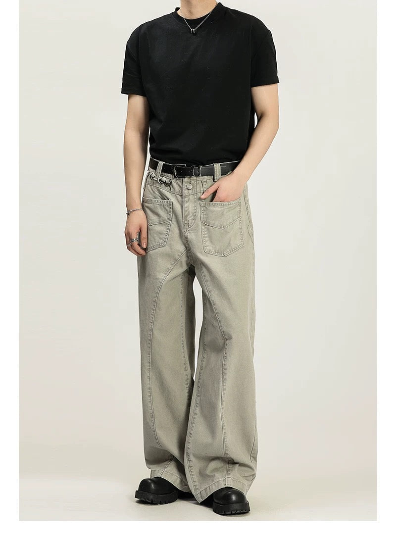 Men’s Vintage American Straight-Leg Cargo Pants FE0343