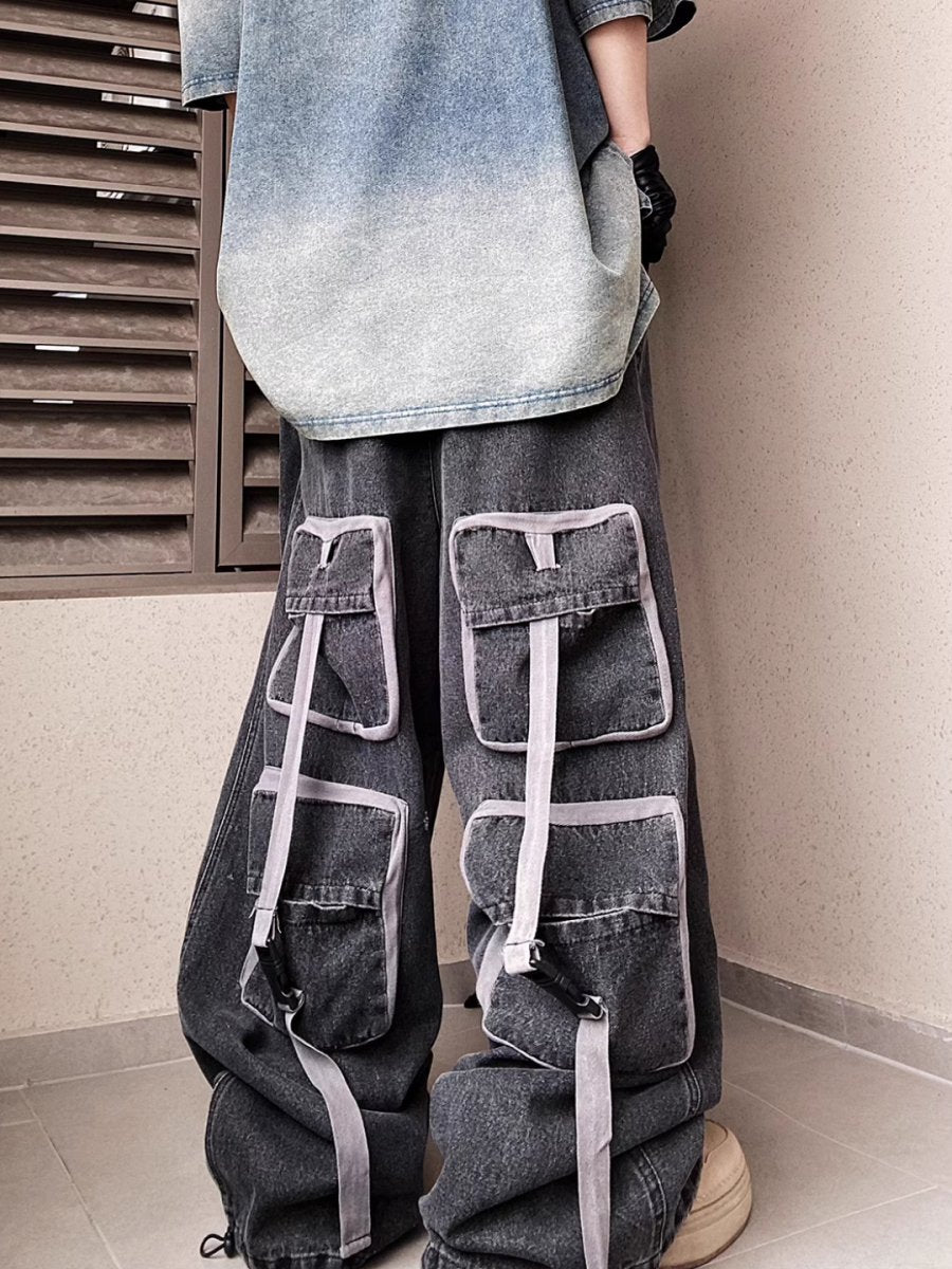 multi-pocket jeans FE0422