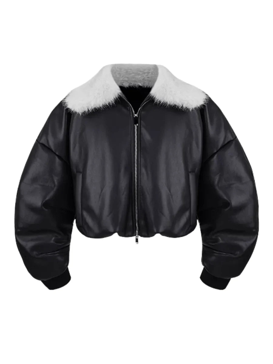 COTTON LEATHER JACKET FE0486