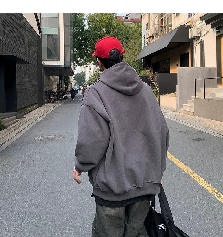 Men’s Vintage Brushed Embroidery Hoodie FE0334