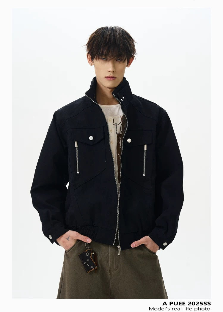 Men’s American Stand-Collar Jacket FE0380