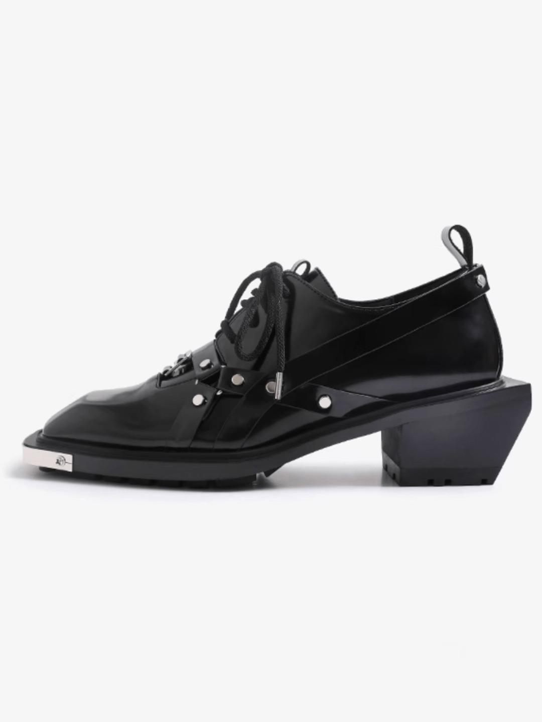 Square Toe Derby Leather Shoes S031