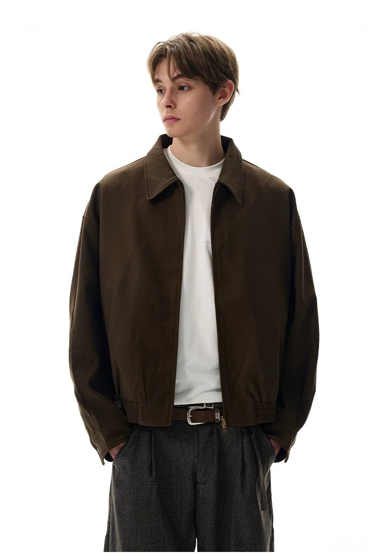 Men’s American Retro Commuter Jacket – Minimal Vintage Street Outerwear FE0305