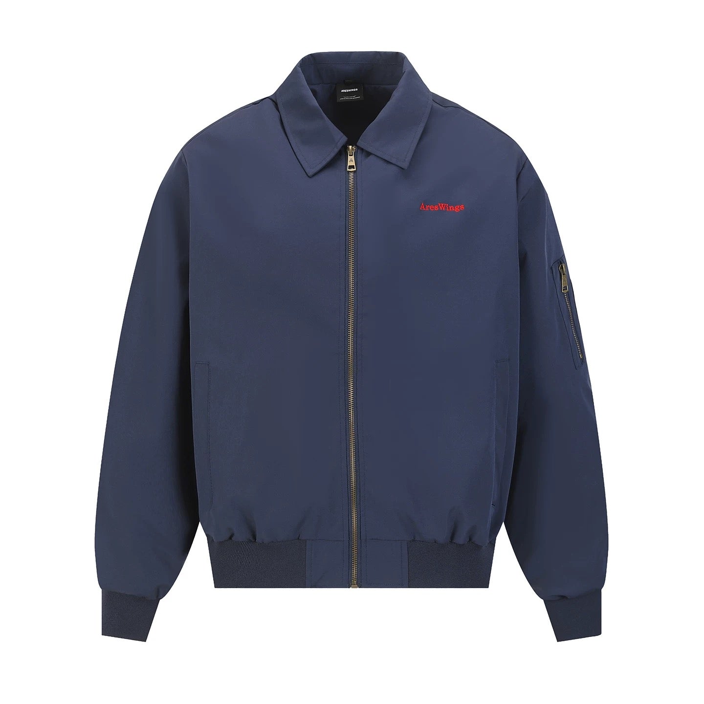 Men’s Embroidered Warhorse Letterman Bomber Jacket – American Street Vintage Flight Jacket FE0004