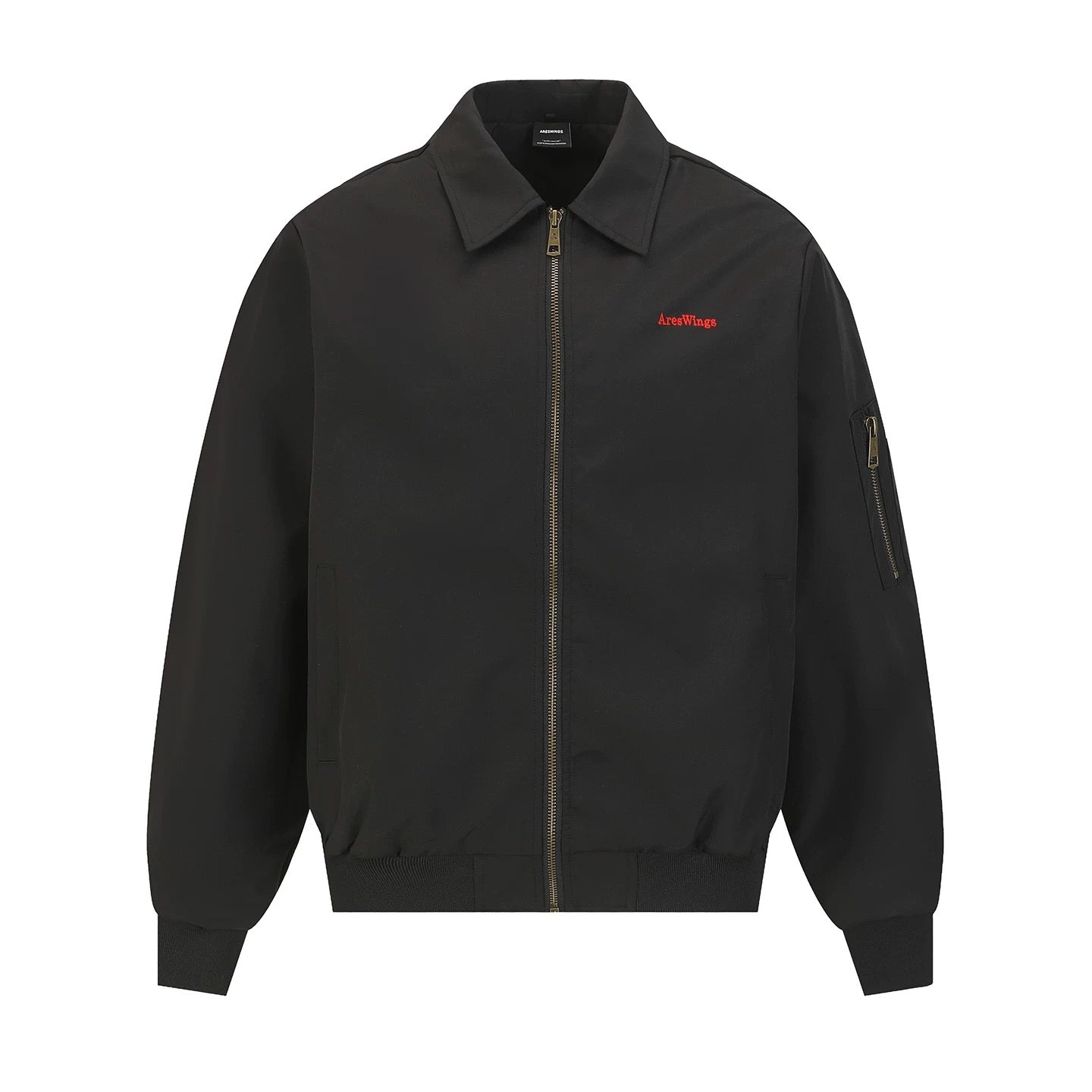 Men’s Embroidered Warhorse Letterman Bomber Jacket – American Street Vintage Flight Jacket FE0004