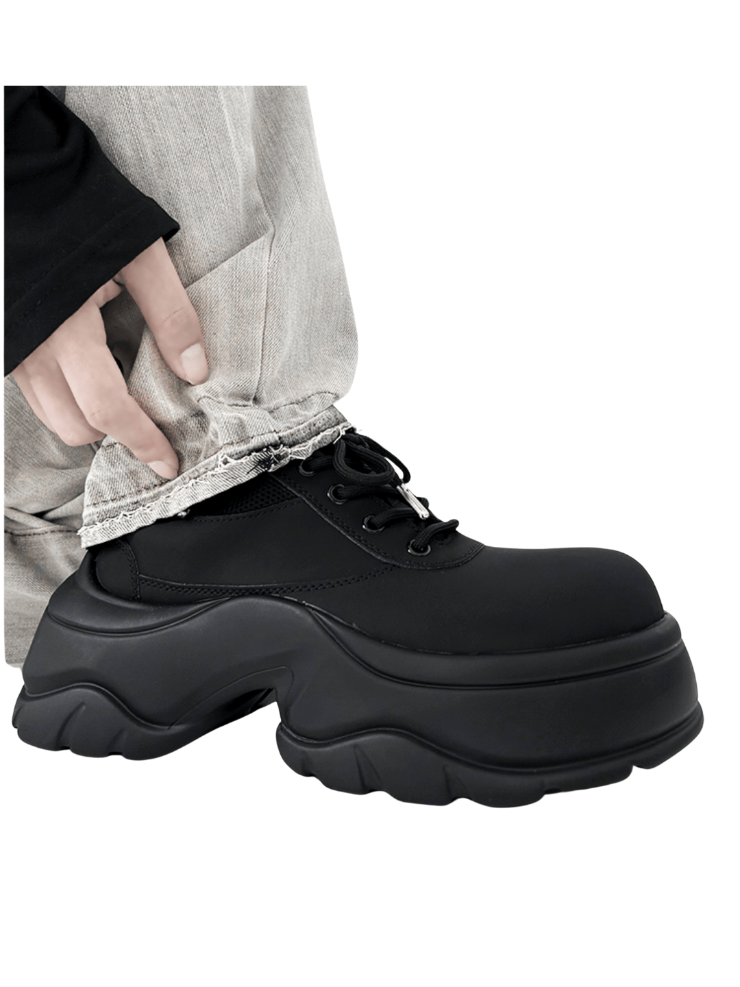 Thick-soled Derby Shoes S035