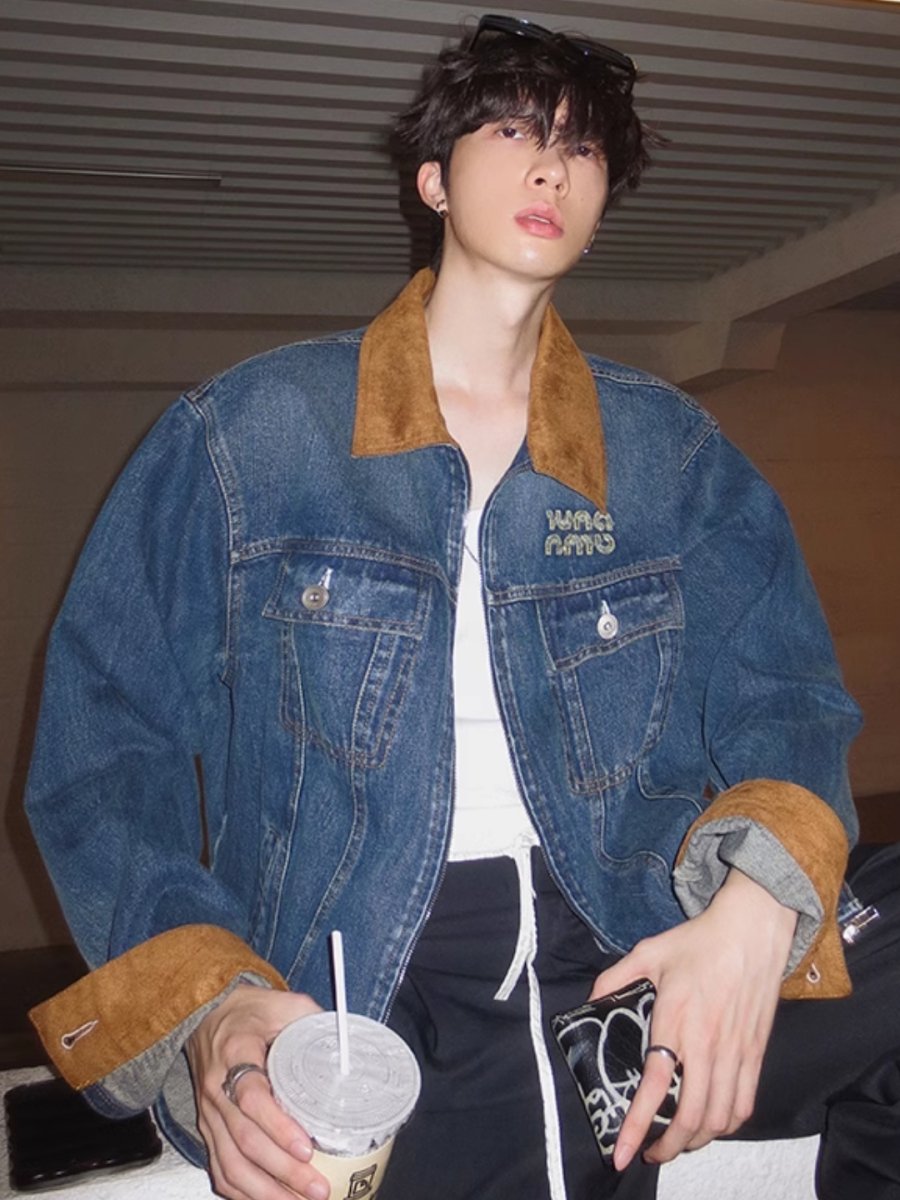 denim casual jacket FE0187