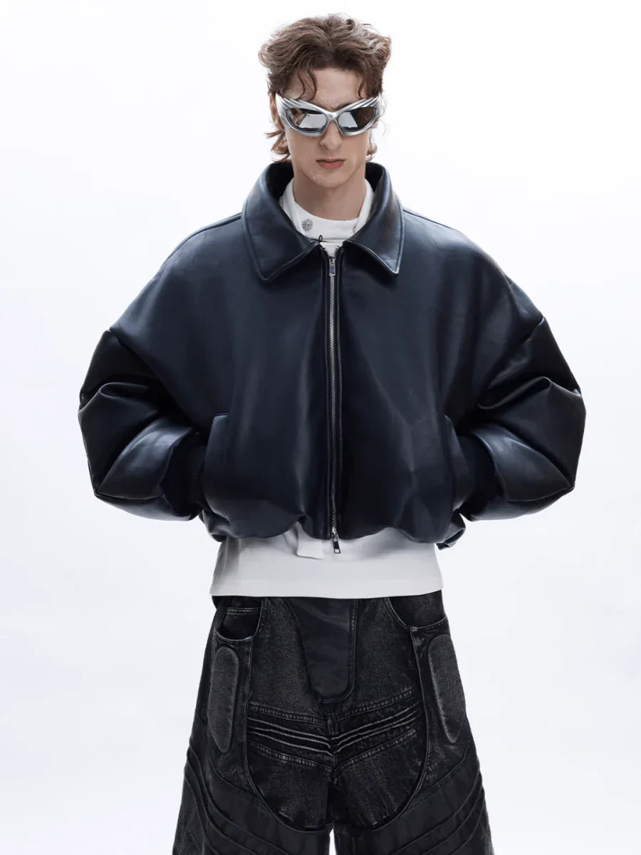 COTTON LEATHER JACKET FE0486