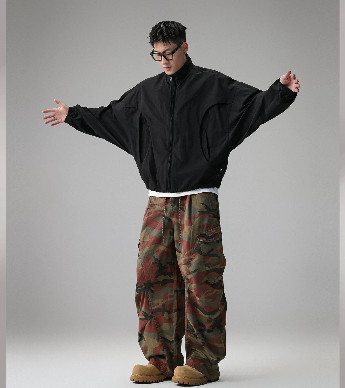 American Stand-Collar Jacket – Vintage Minimalist Streetwear Outerwear FE0351