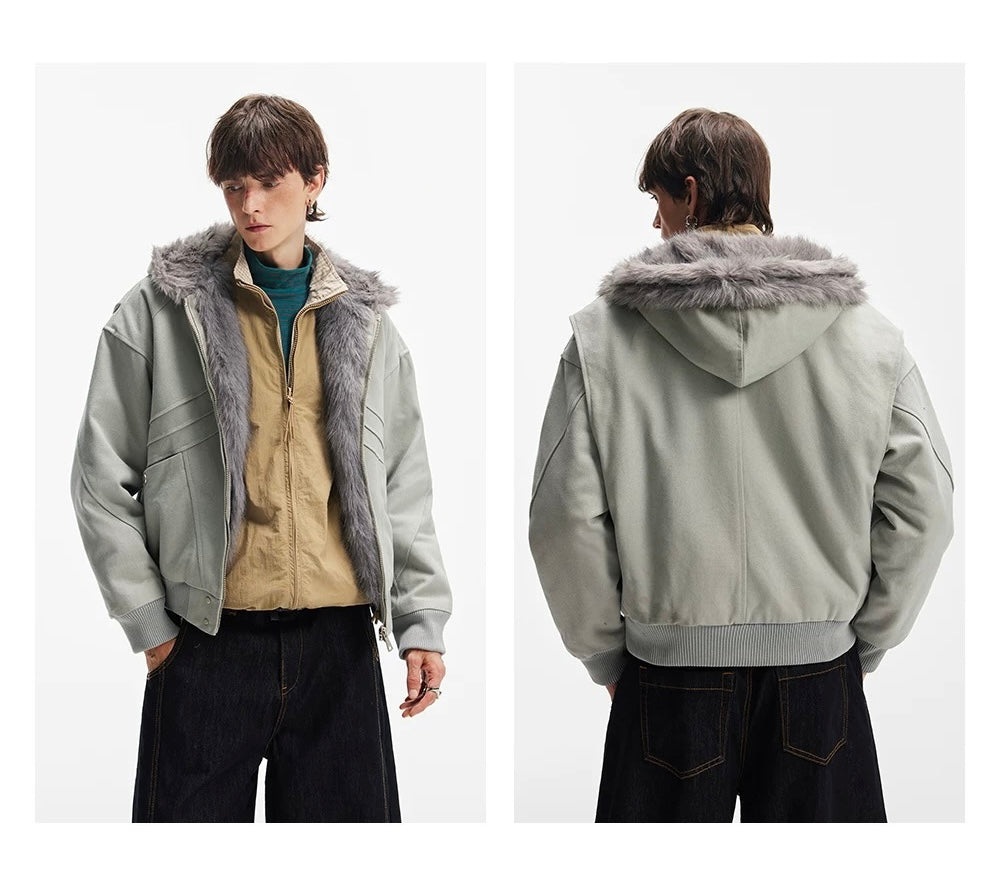 American Vintage Boxy Hooded Padded Jacket FE0347