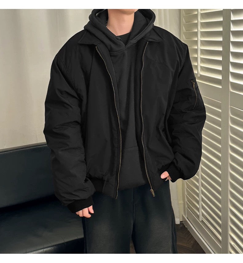 Men’s Vintage Bomber Puffer Jacket FE0299