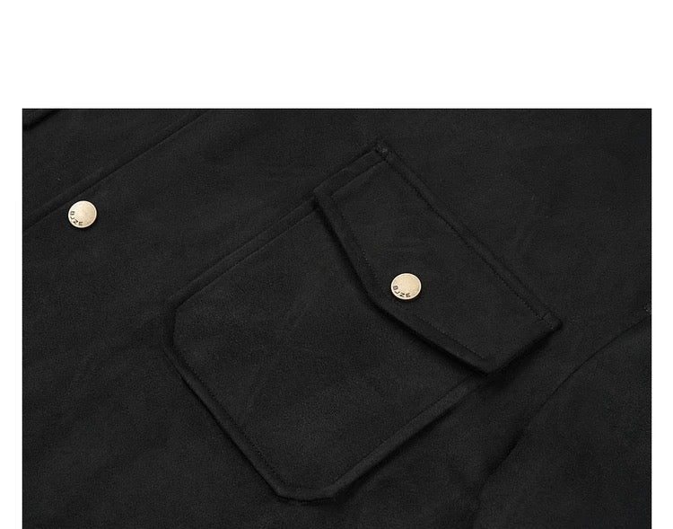 Men's Retro Premium Faux Suede Lapel Jacke FE0275