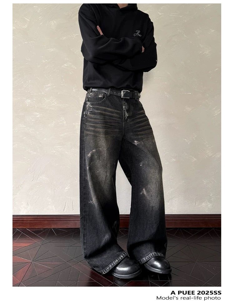 Men’s American Vintage Wide-Leg Denim Jeans FE0089