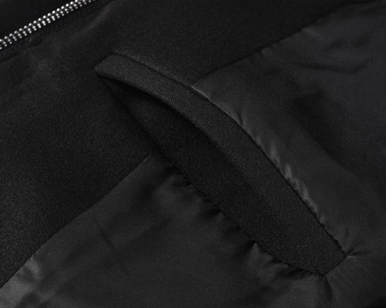 Men’s Retro Boxy Zip-Up Jacket – American Vintage Cropped Street Outerwear FE0035