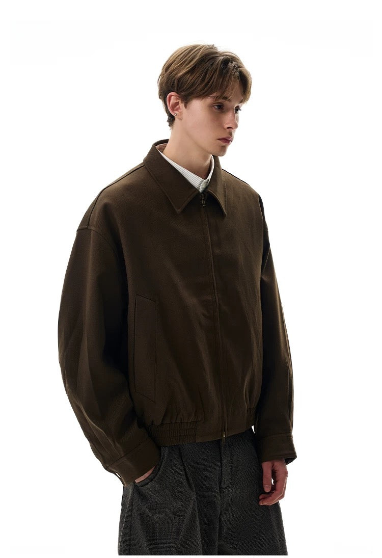 Men’s American Retro Commuter Jacket – Minimal Vintage Street Outerwear FE0305