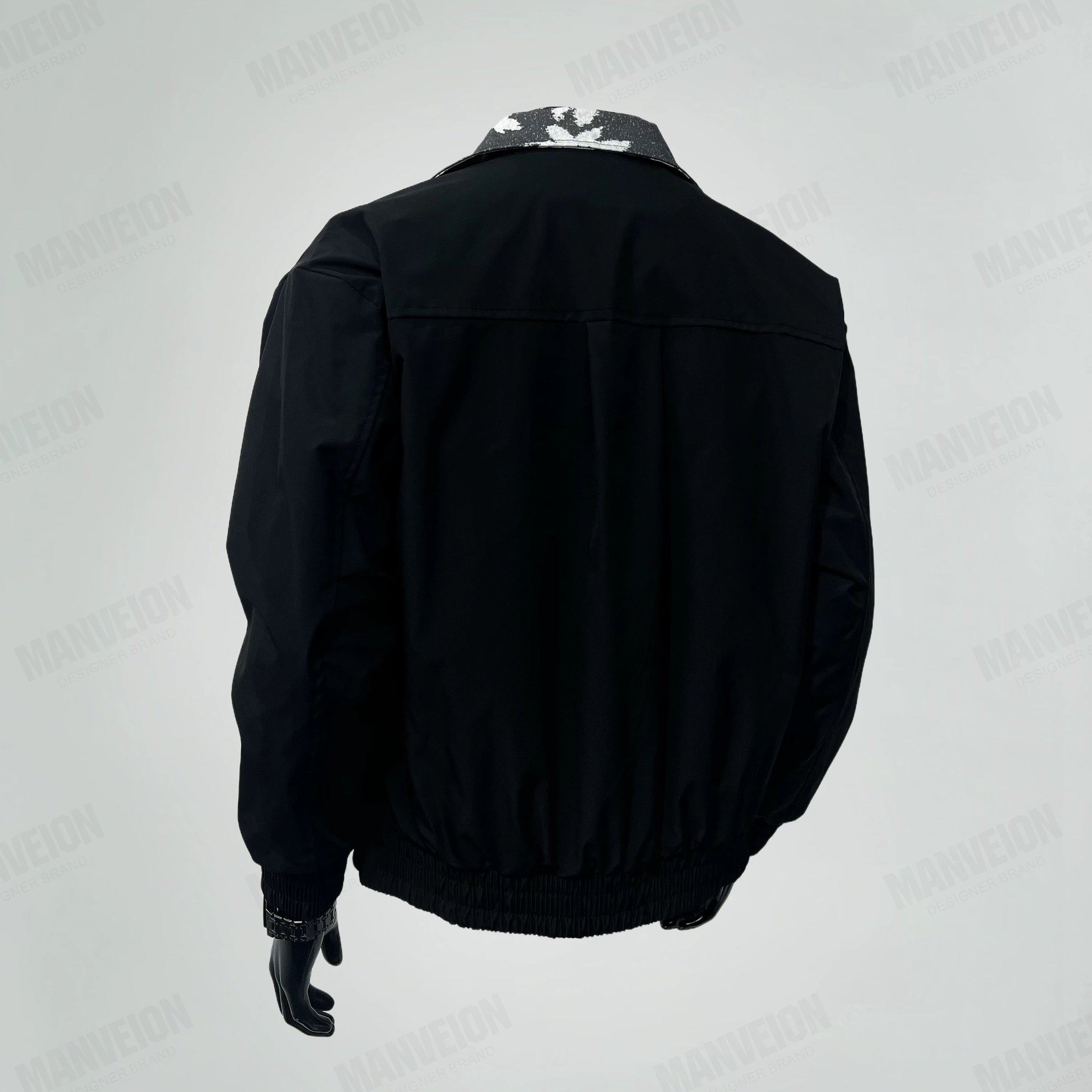 Men’s Vintage Layered Collar Jacket – Loose Fit Retro Streetwear Coat FE0015