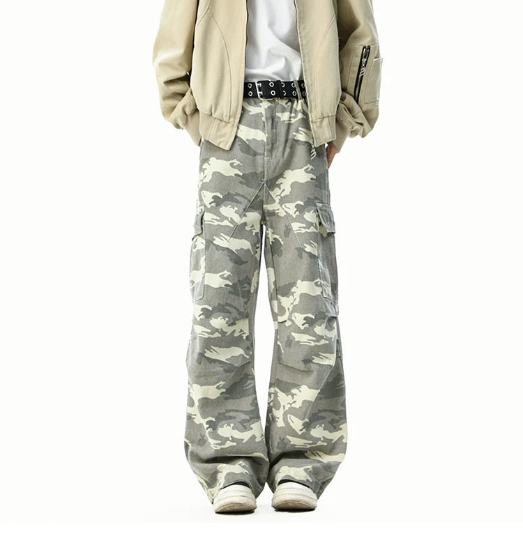Men’s American Washed Camo Cargo Pant FE0336