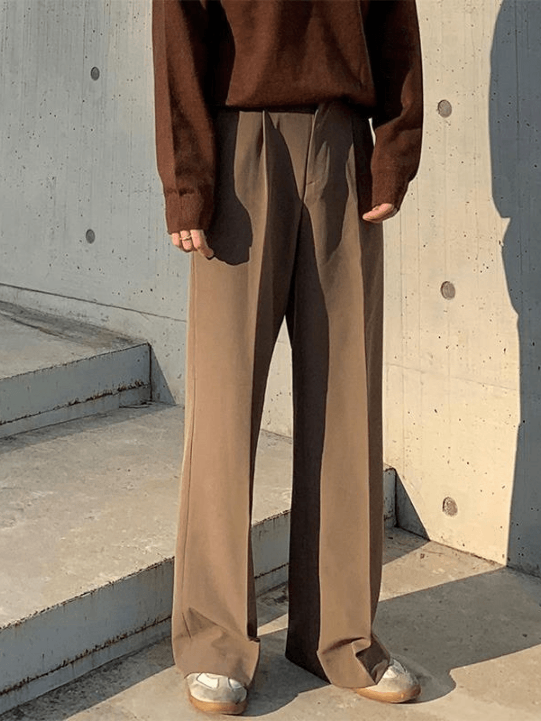 Loose Silhouette Flare Slacks FE0410