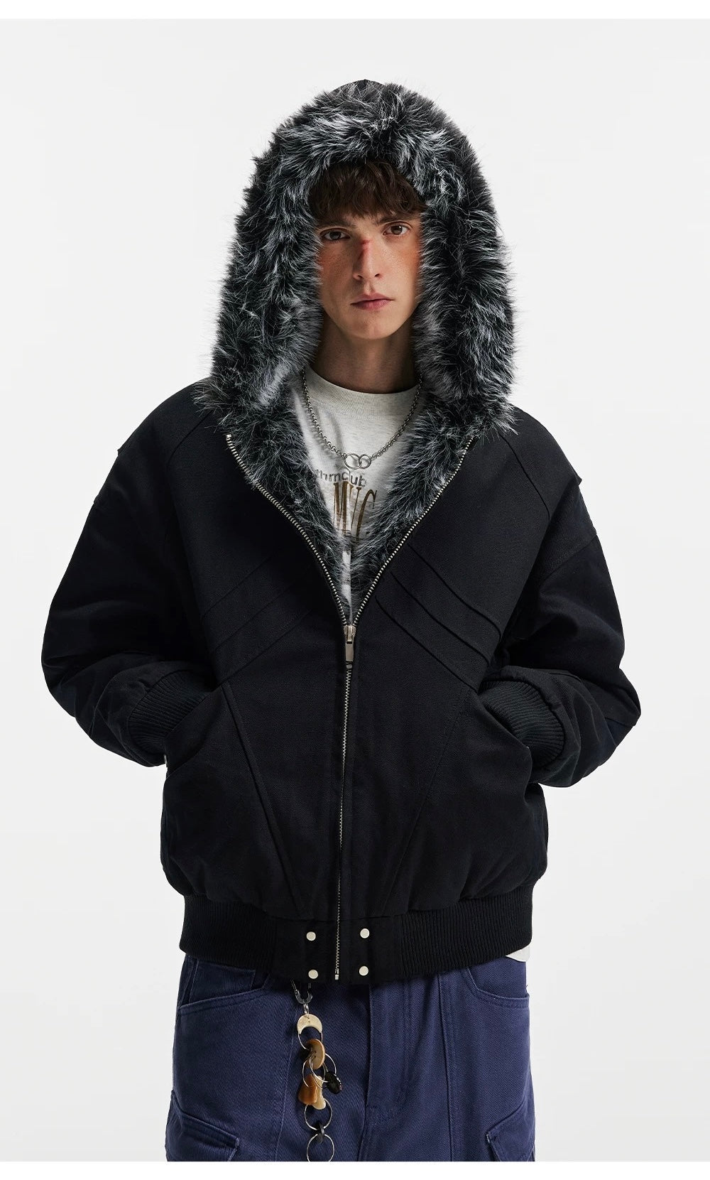American Vintage Boxy Hooded Padded Jacket FE0347