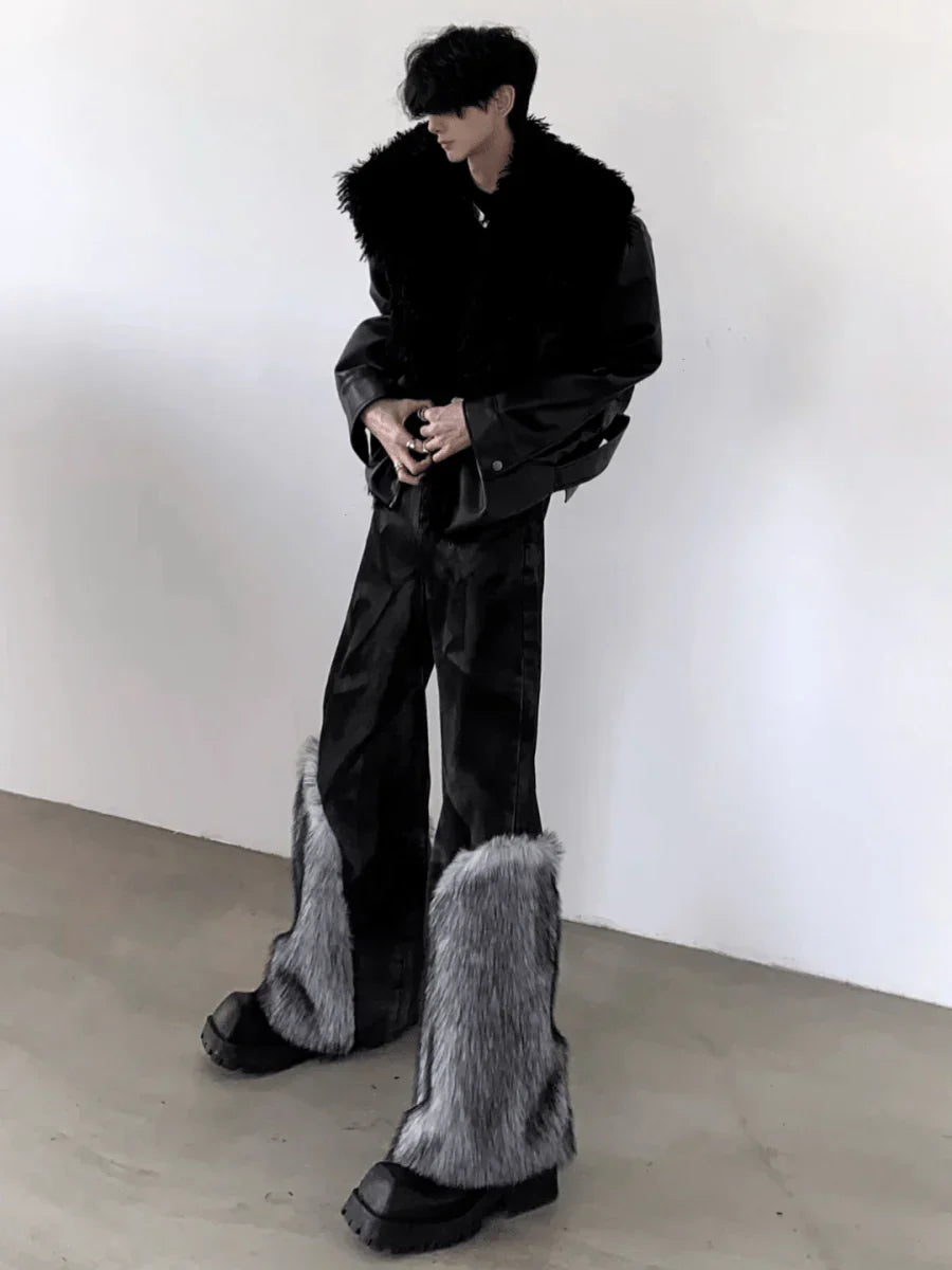 FUR LEATHER JACKET FE0454