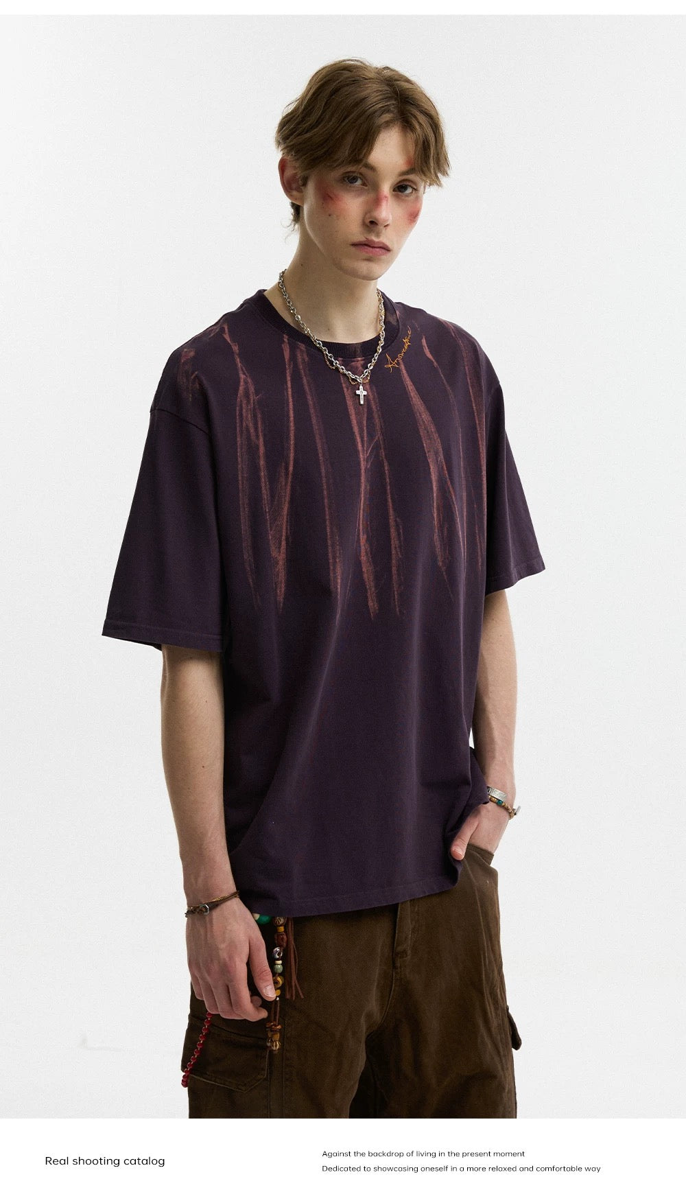 Men’s Solid Color Short-Sleeve T-Shirt FE0389