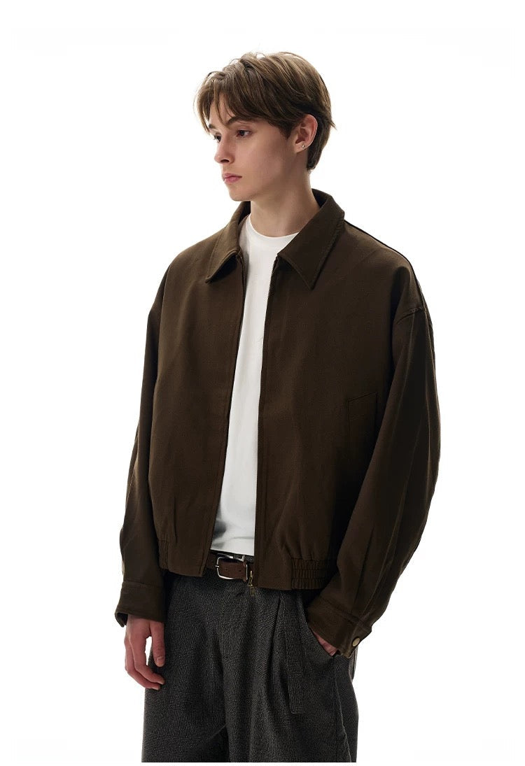 Men’s American Retro Commuter Jacket – Minimal Vintage Street Outerwear FE0305