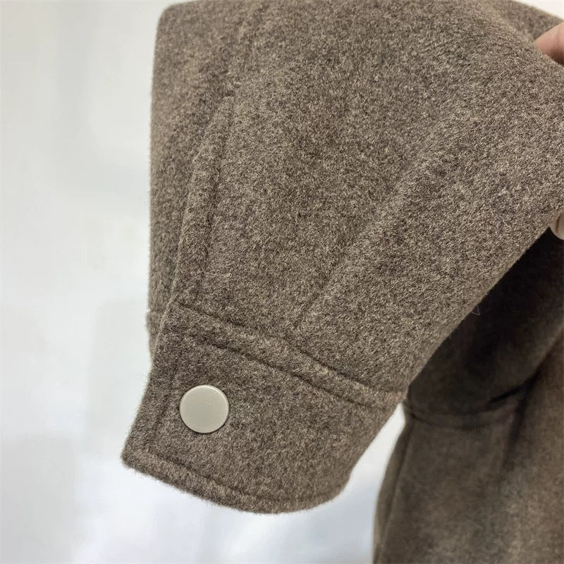 Men’s Loose-Fit Sheep Wool Padded Jacket FE0075