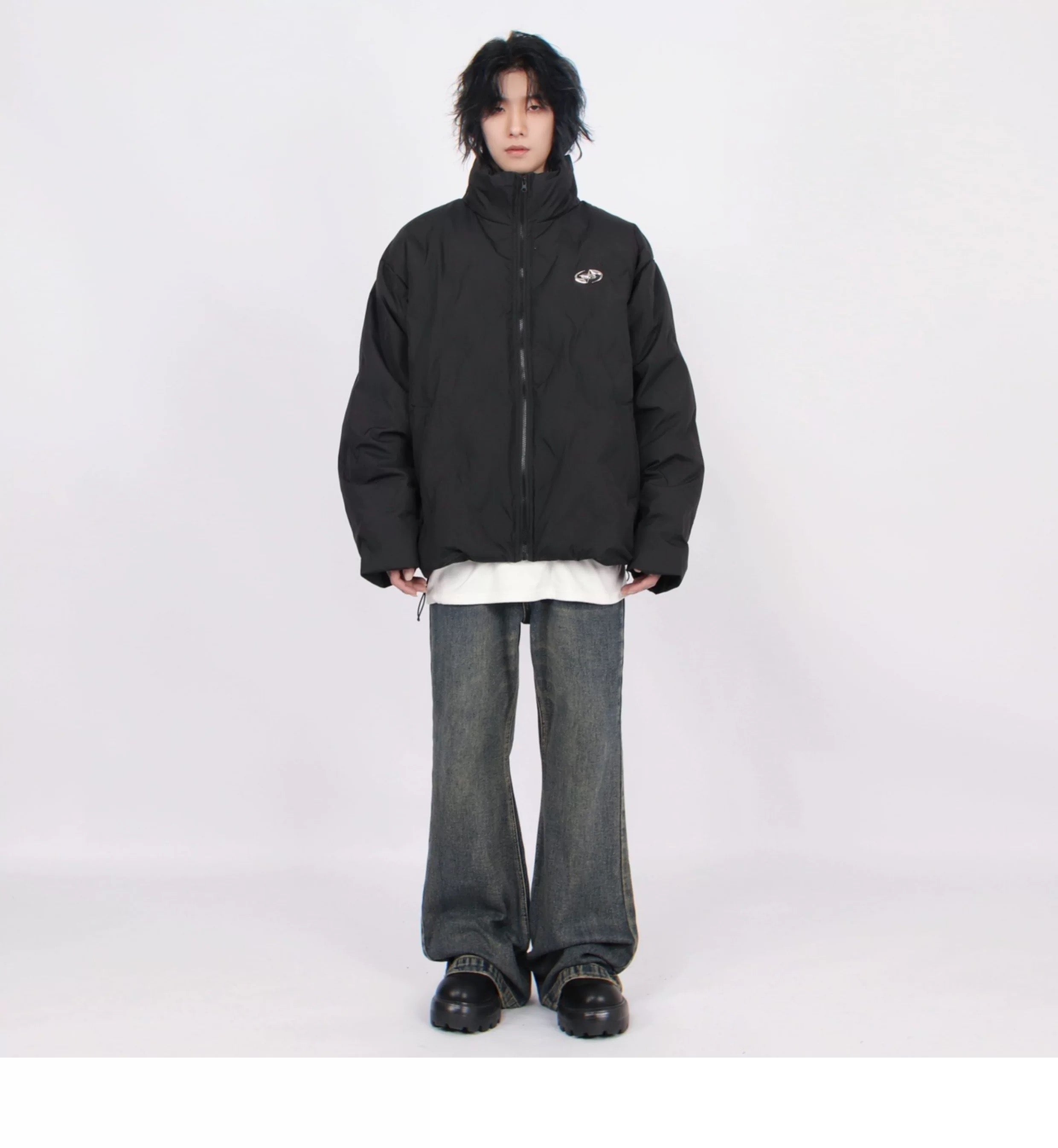 Men’s American Stand-Collar Puffer Jacket FE0376