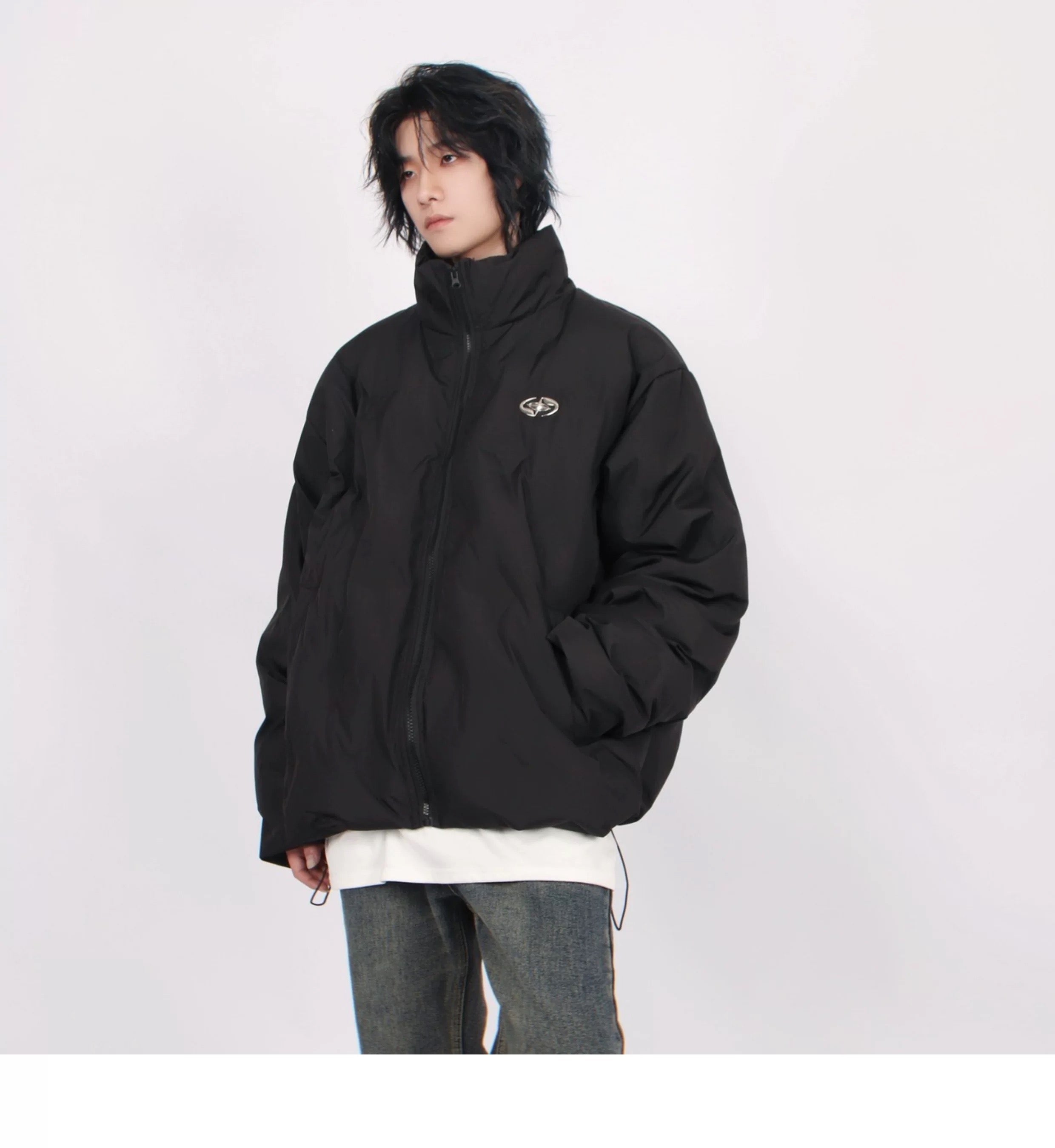 Men’s American Stand-Collar Puffer Jacket FE0376