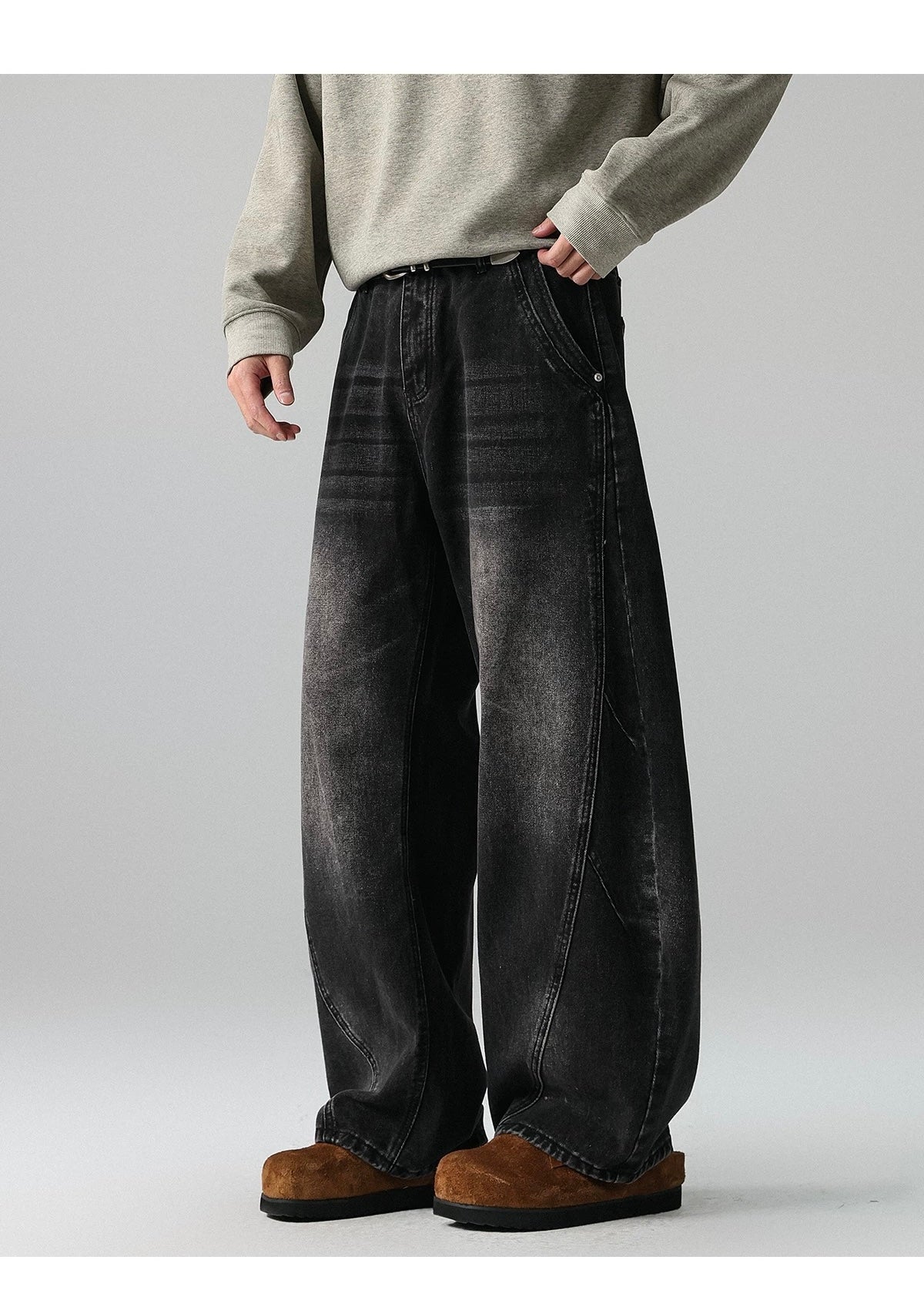 Men’s American Vintage Wide-Leg Jeans FE0096