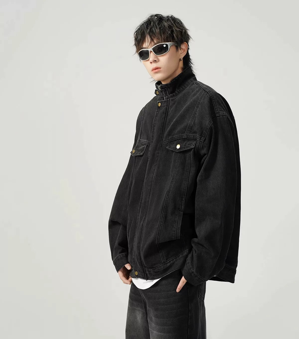 Men’s Vintage Washed Denim Jacket FE0322