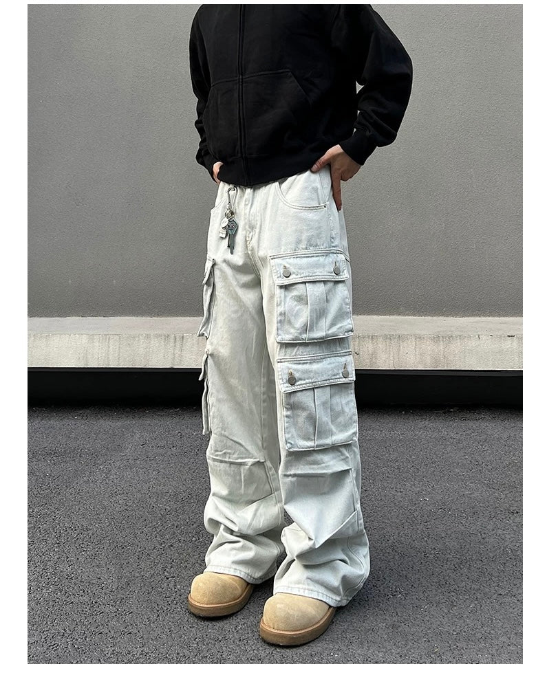 Vintage Cargo Denim Pants FE0329